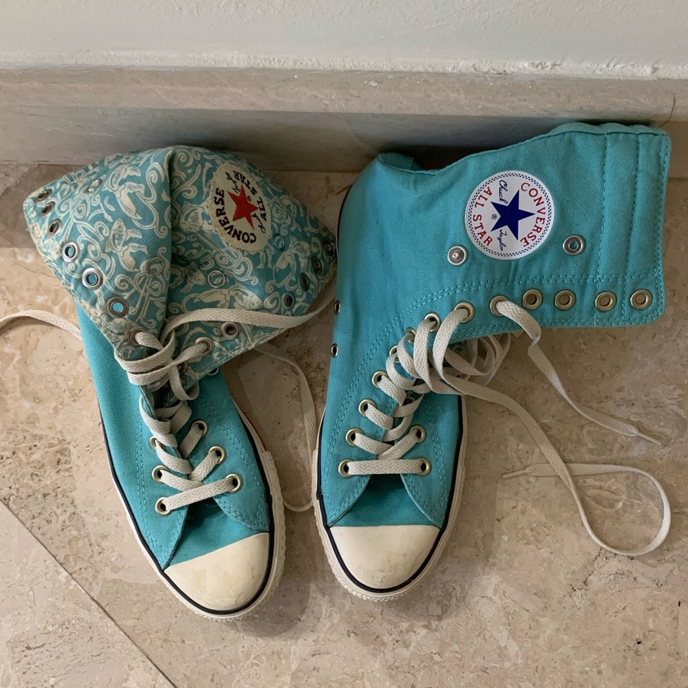 Converse All Star XHi Bby Blue/ Floral US W 7.5